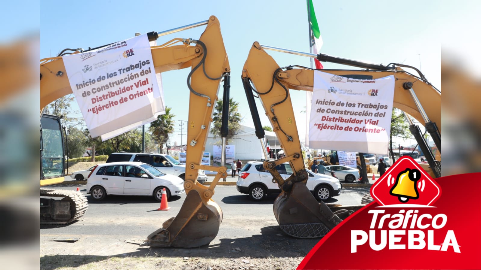 Ya comenzó la construcción del distribuidor vial en Amalucan