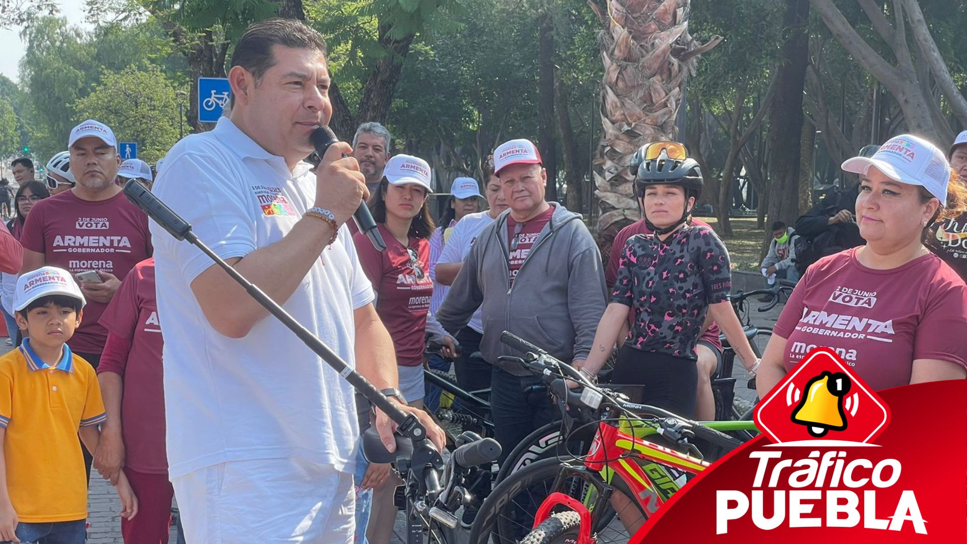 Promete Armenta conectar ciclopistas de Puebla capital Tráfico Puebla