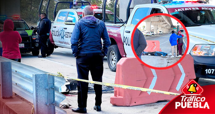 Hombre muere atropellado sobre autopista México-Puebla