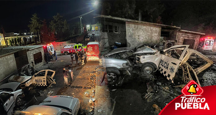 Patrulla con pirotecnia provoca fuerte explosión