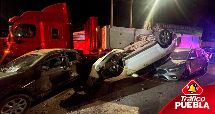 Carambola en Puebla deja cuatro lesionados