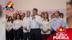 Los candidatos de la alianza entre los partidos PAN, PRI, PRD y PSI signaron el compromiso por un “Rumbo Seguro para Puebla”