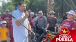 Promete Armenta conectar ciclopistas de Puebla capital