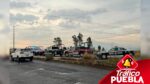 Un hombre que viajaba en bicicleta perdió la vida al ser embestido por un vehículo sobre la avenida San Lorenzo Almecatla.