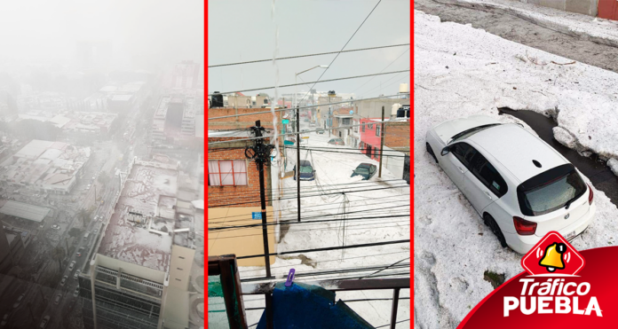 Histórica granizada en Puebla deja numerosas afectaciones a la infraestructura