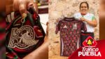 El gobernador del estado Sergio Salomón Céspedes peregrina reconoció a las artesanas de Naupan, mismas que se encargaron de bordar los jerseys