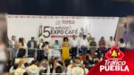 El mandatario poblano Sergio Salomón Céspedes Peregrina inauguró la 5° edición de la Expo Café Orgullo Puebla 2024