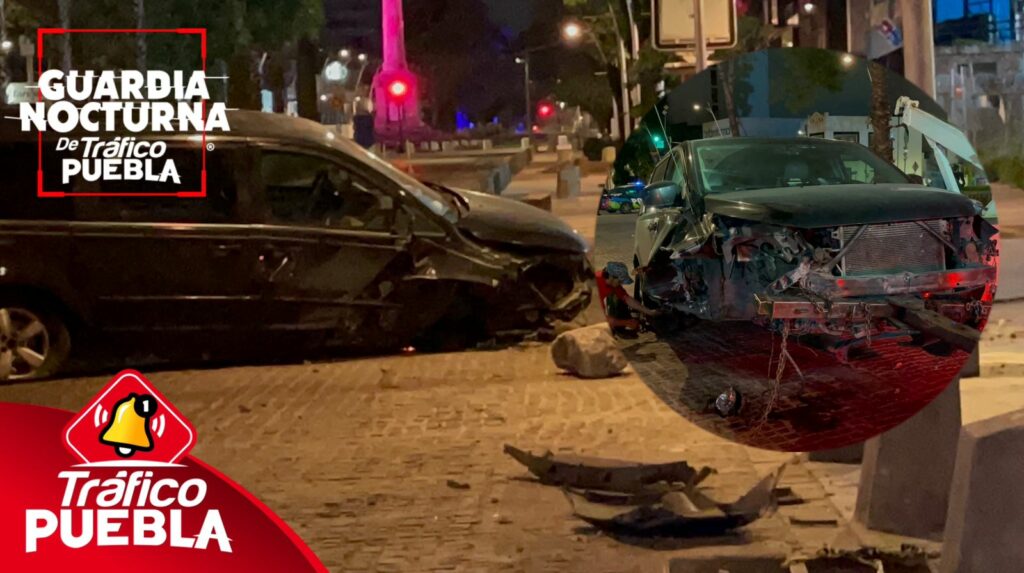 Jovenes en estado de ebriedad chocan y abandonan camioneta en la Av. Juárez