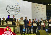 l programa Puebla Agradece, misma que, enalteció la labor de 56 elementos de policías municipales y estatales, bomberos, elementos del Ejército Mexicano y de la Guardia Nacional,