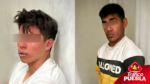 Lograron la detención de dos hombres, identificados como Abimael N., de 21 años, y Arturo N., de 20 años, por su presunta participación en el robo de una motocicleta