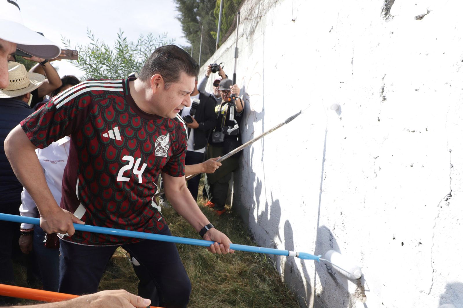 Armenta encabezó la 6ta. jornada de faena