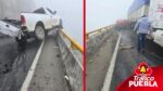 Carambola en la autopista México-Tuxpan deja varios heridos debido a la densa neblina