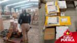 En la Junta Auxiliar de San Jerónimo Caleras resultó en el aseguramiento de 16 kilogramos de presunto narcótico dentro de un establecimiento de paquetería.