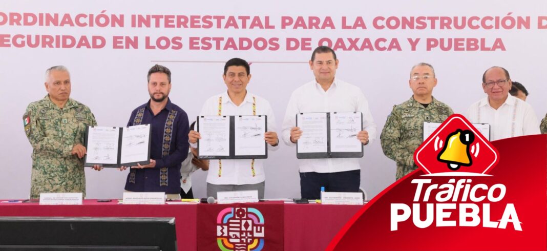 Puebla y Oaxaca refuerzan seguridad con convenio de colaboración