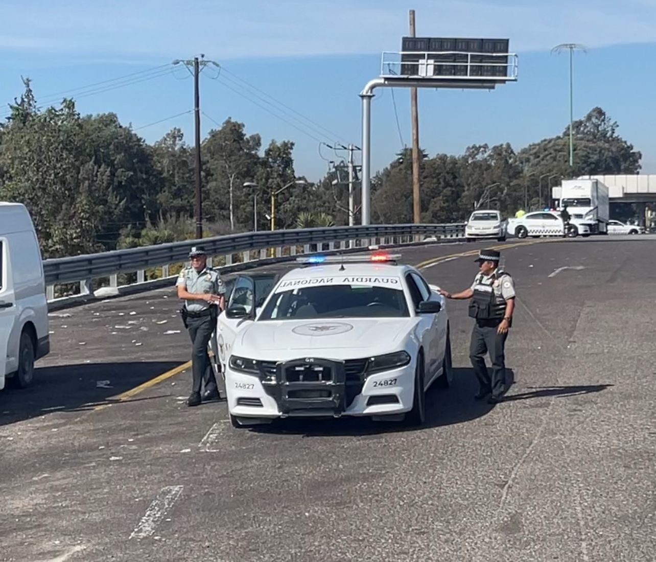 Refuerzan seguridad en la autopista México-Puebla 1