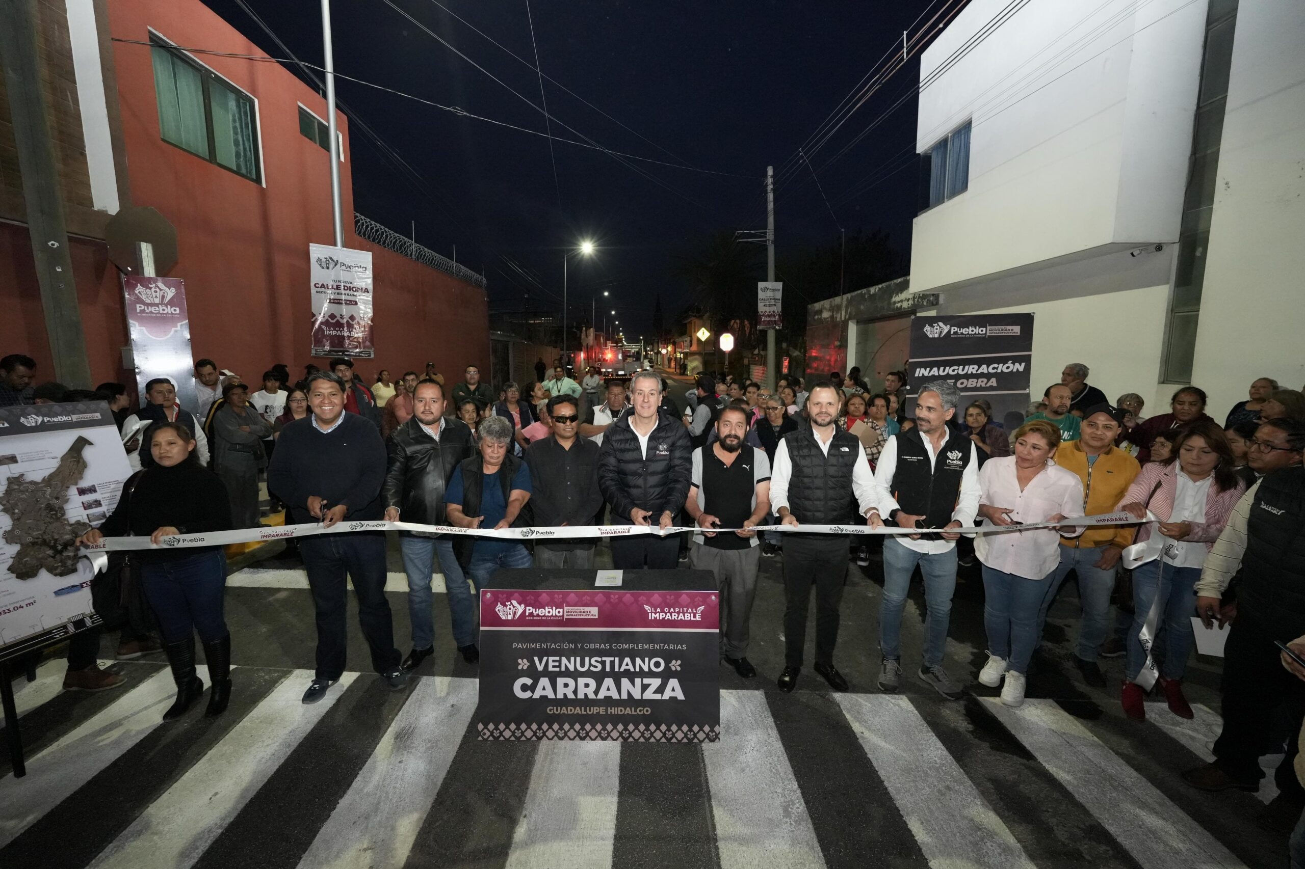 pavimentación de la calle Venustiano Carranza