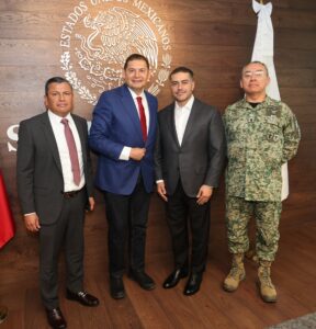 Alejandro Armenta y García Harfuch unen fuerzas para reforzar la seguridad en Puebla Foto