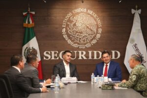 Alejandro Armenta y García Harfuch unen fuerzas para reforzar la seguridad en Puebla Reunión