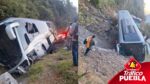 Autobús en el que viajaban maestros de Oaxaca se accidentó en Las Cumbres de Maltrata