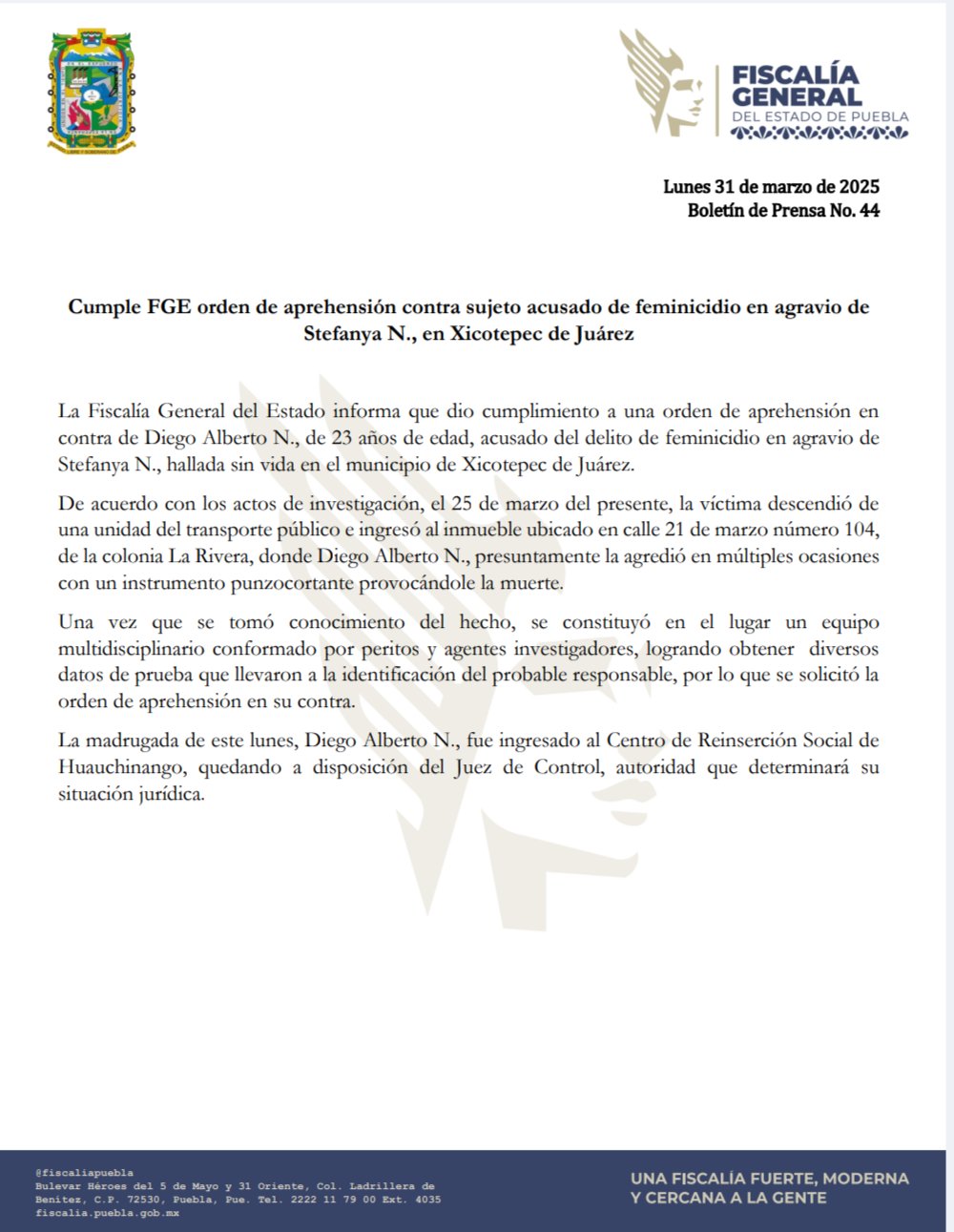Detuvieron a Diego presunto feminicida de Fanny en Xicotepec_foto1