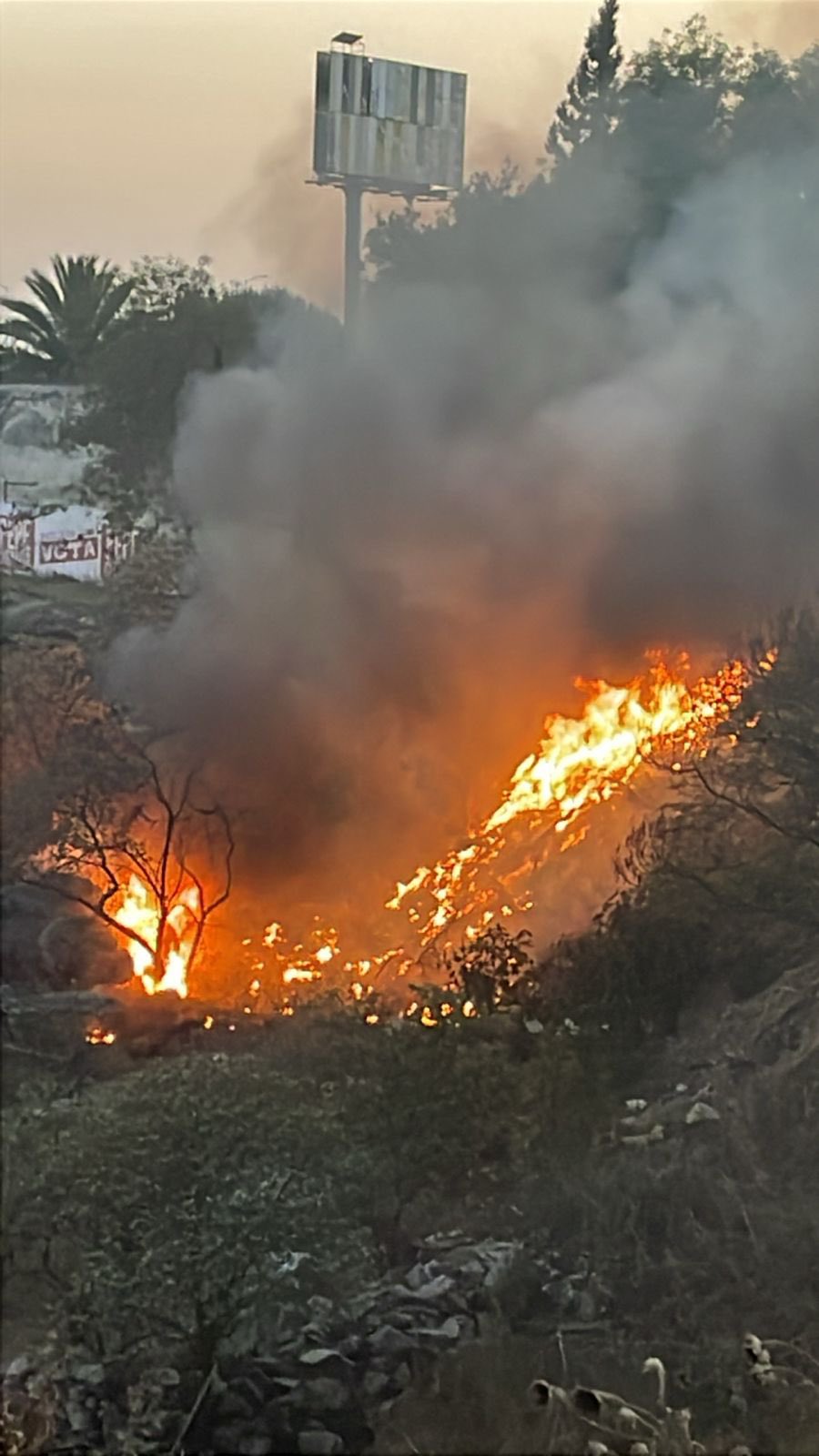 Incendio en un panteón de San Sebastián de Aparicio