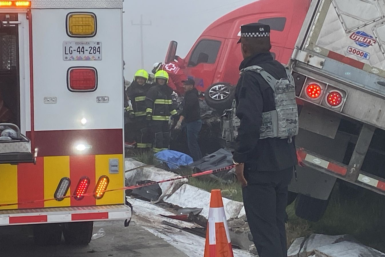 Un hombre murió tras ser aplastado por un tráiler en la Puebla- Orizaba_foto1