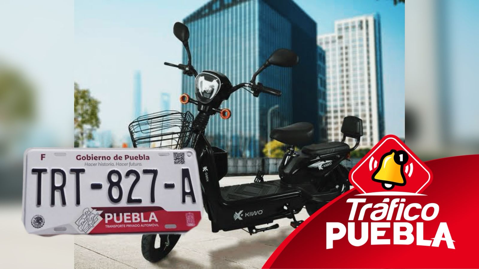 Puebla implementa placas para bicicletas y motocicletas eléctricas