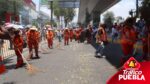 Las naranjitas dejaron las calles impecables durante el desfile del 5 de Mayo
