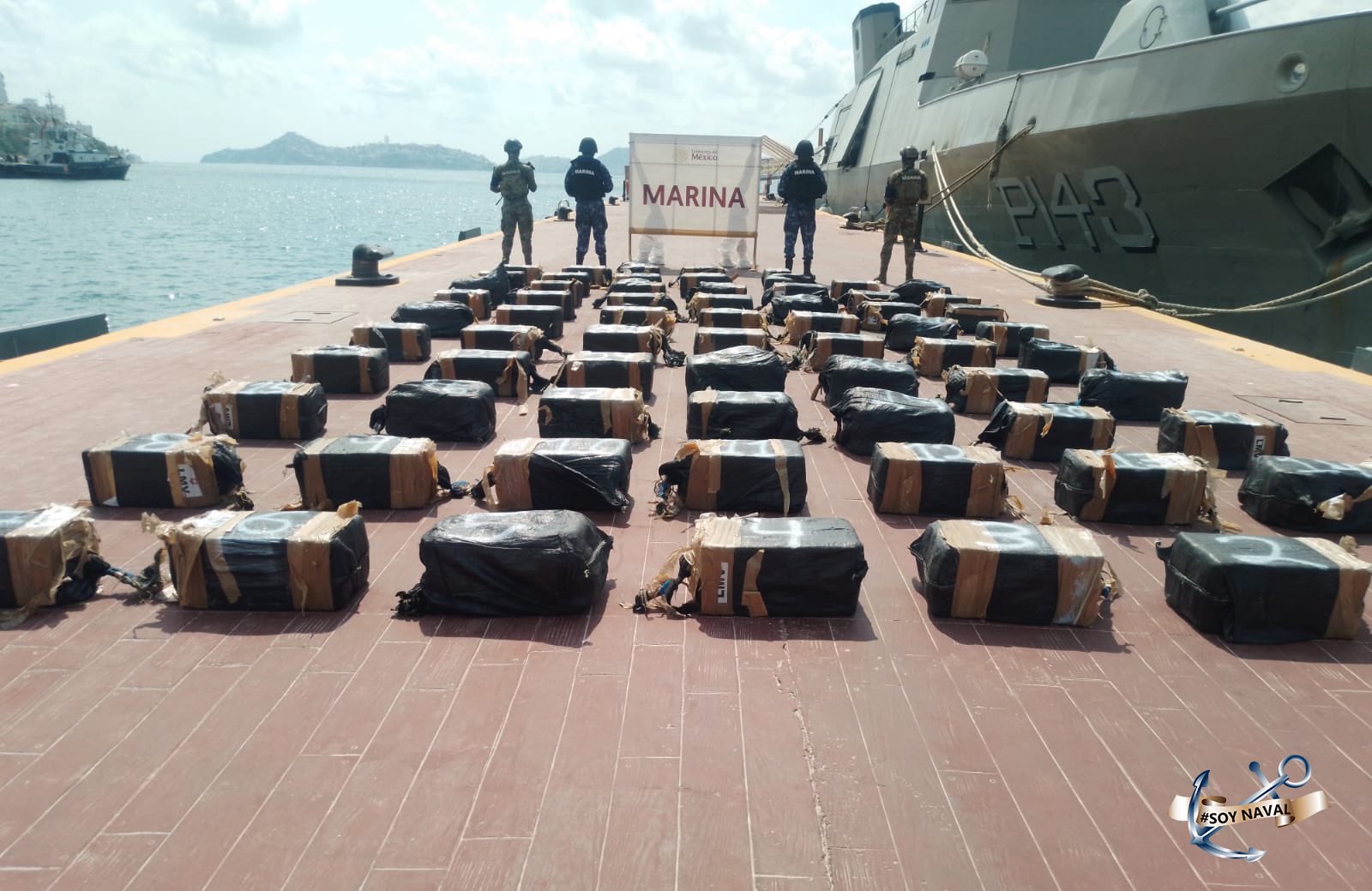 Semar asegura 1.3 toneladas de cocaína frente a costas de Guerrero_foto1