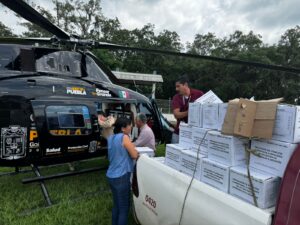 Apoya Gobierno de Puebla a comunidades afectadas por desbordamiento del río Pantepec