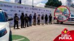 Autoridades detienen a cuatro presuntos responsables de robo y recuperan tractocamión en Puebla.