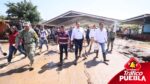 Alejandro Armenta supervisa daños por inundaciones en Ajolotla