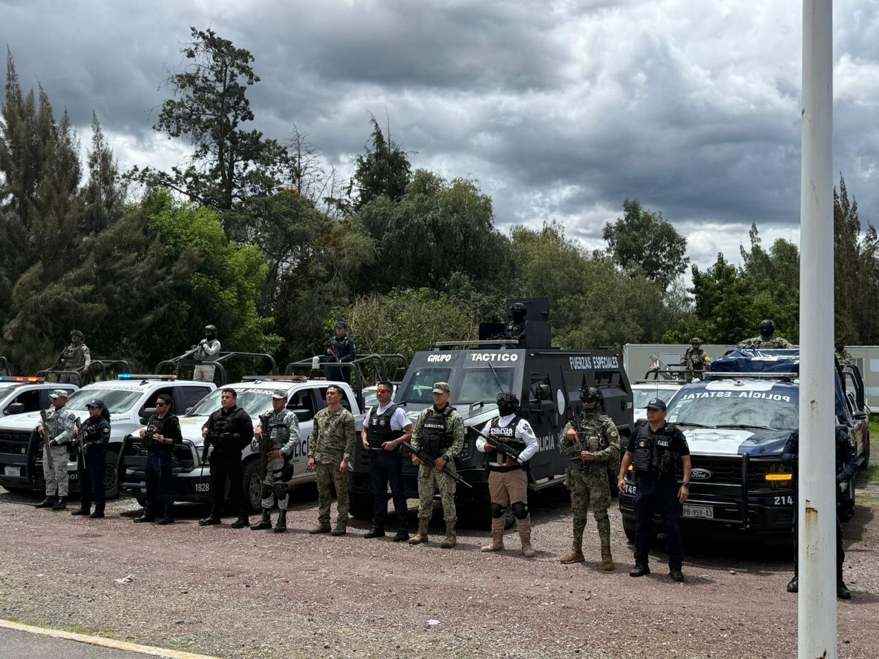 Despliegue operativo para reforzar la seguridad en puntos estratégicos de San Martín Texmelucan.