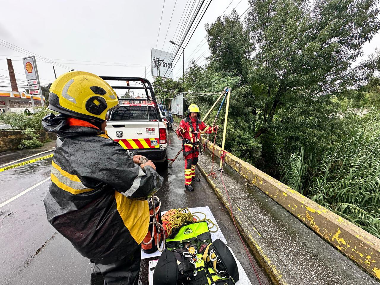 Hallan cuerpo en el río Alseseca tras ser arrastrado por la corriente en Puebla Rescate