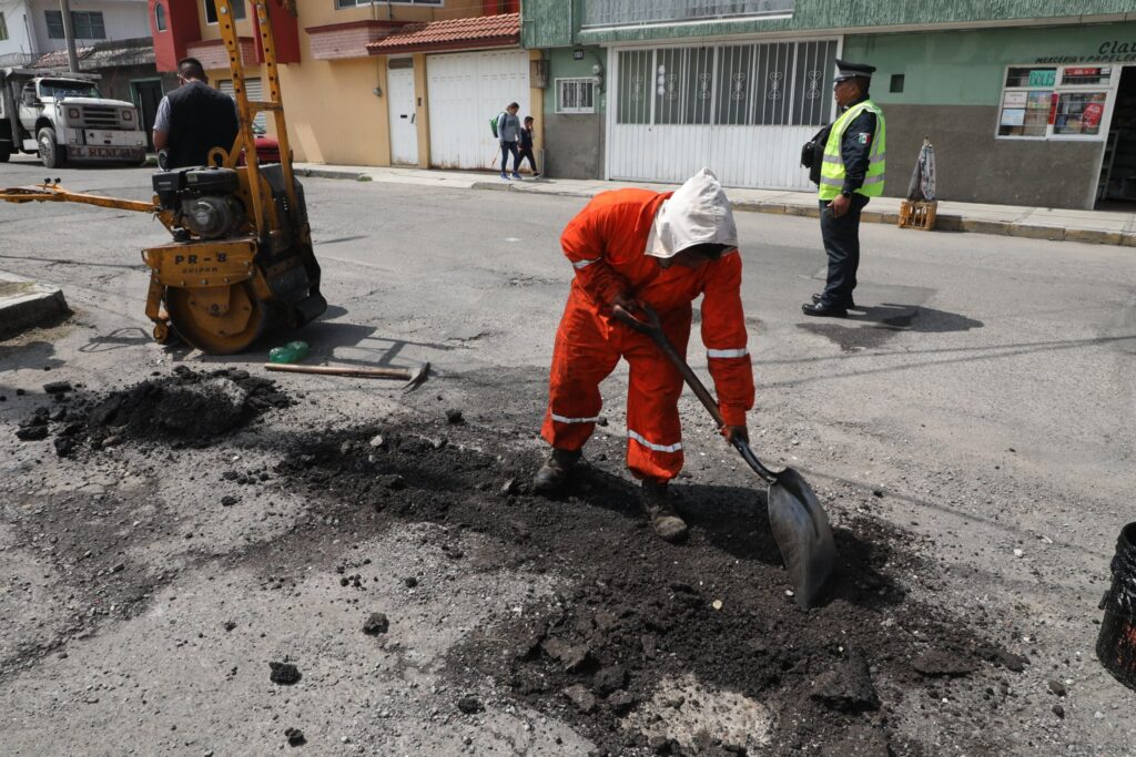 Más de 77 mil baches tapados en Puebla Trabajos