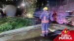 Tráiler es embestido por tren en Parque Industrial Puebla 2000