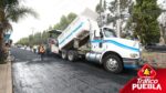 Avanza la rehabilitación de los laterales de la Recta a Cholula en Puebla