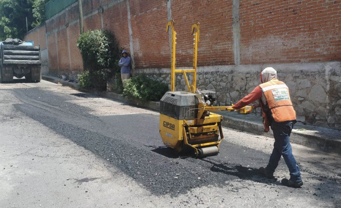 "Bacheando Puebla” supera los 90 mil baches tapados en la capital obra