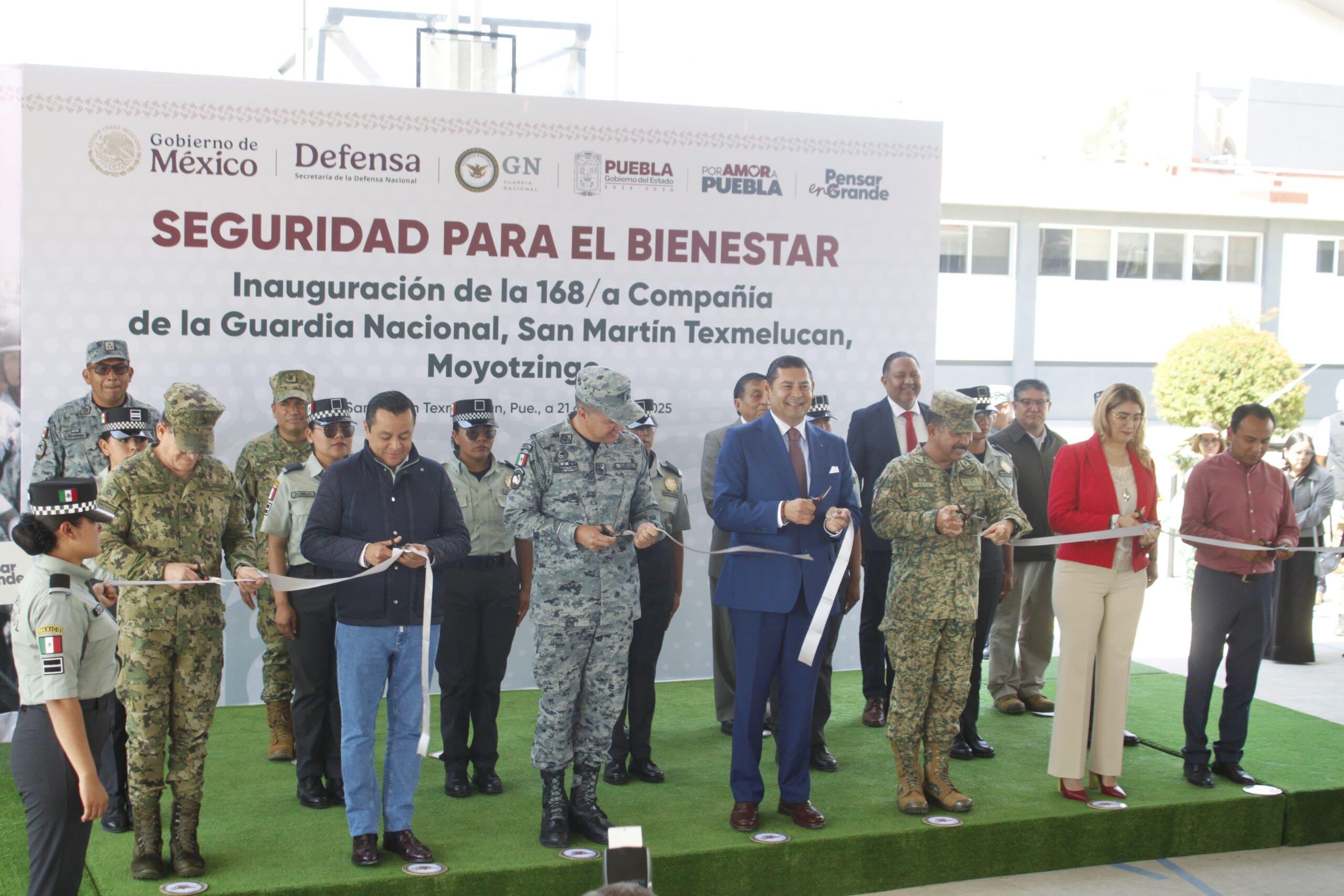 Armenta inaugura compañía de la Guardia Nacional en Texmelucan