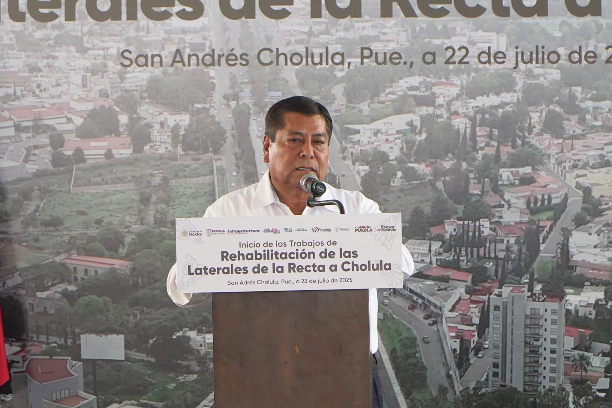 Inicia rehabilitación de la Recta a Cholula y otras vialidades