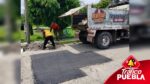 "Bacheando Puebla” supera los 90 mil baches tapados en la capital
