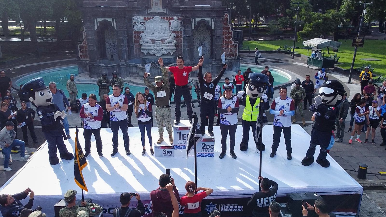 Conmemoran el Día del Policía con una carrera atlética en la capital poblana ganadores