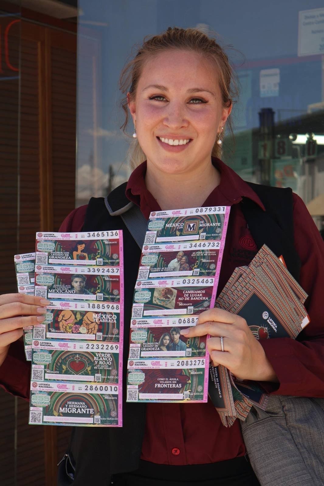 Presentan en Ciudad Juárez el billete del Gran Sorteo Especial No. 303 “México con M de Migrante”