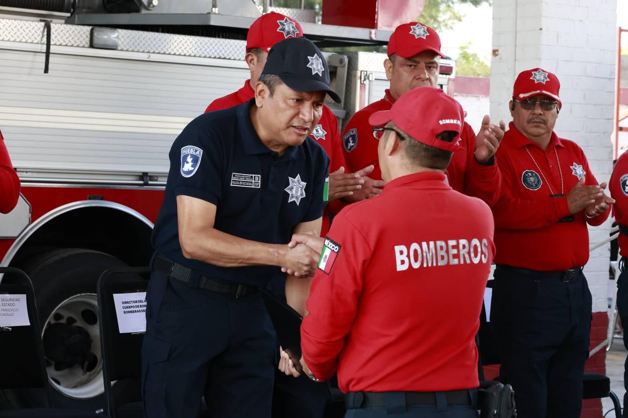 Reconocen en Puebla la labor del Cuerpo de Bomberos Vicealmirante