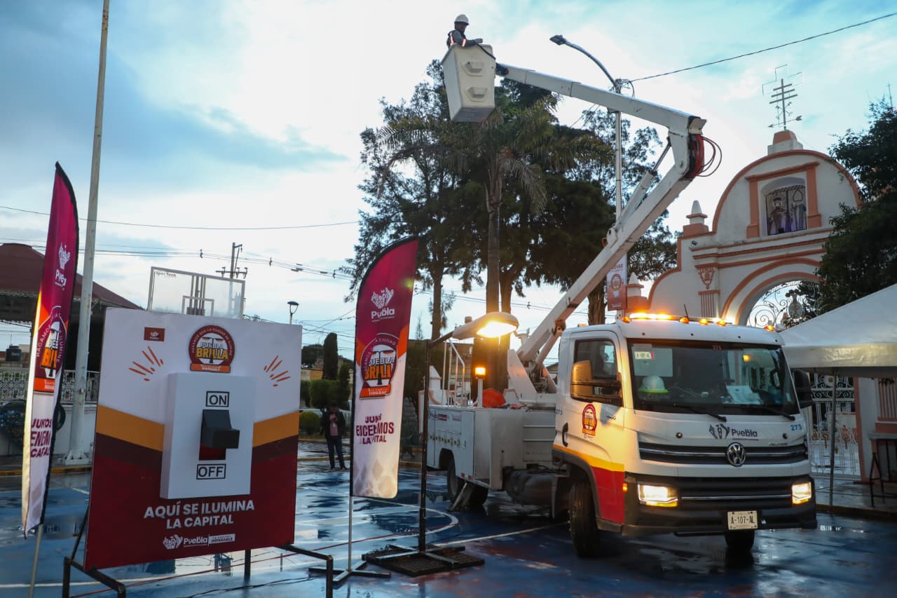 Puebla Brilla llega a San Pedro Zacachimalpa