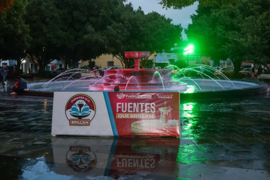 Inaugura Pepe Chedraui rehabilitación de la fuente del Jardín El Carmen centro