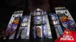 Inauguran videomapping “Septiembre Brilla” en la Catedral de Puebla