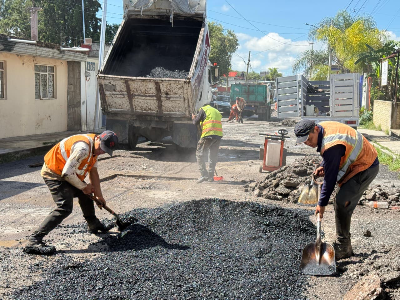 Puebla repara más de 123 mil baches con campaña “Bacheando Puebla” concreto