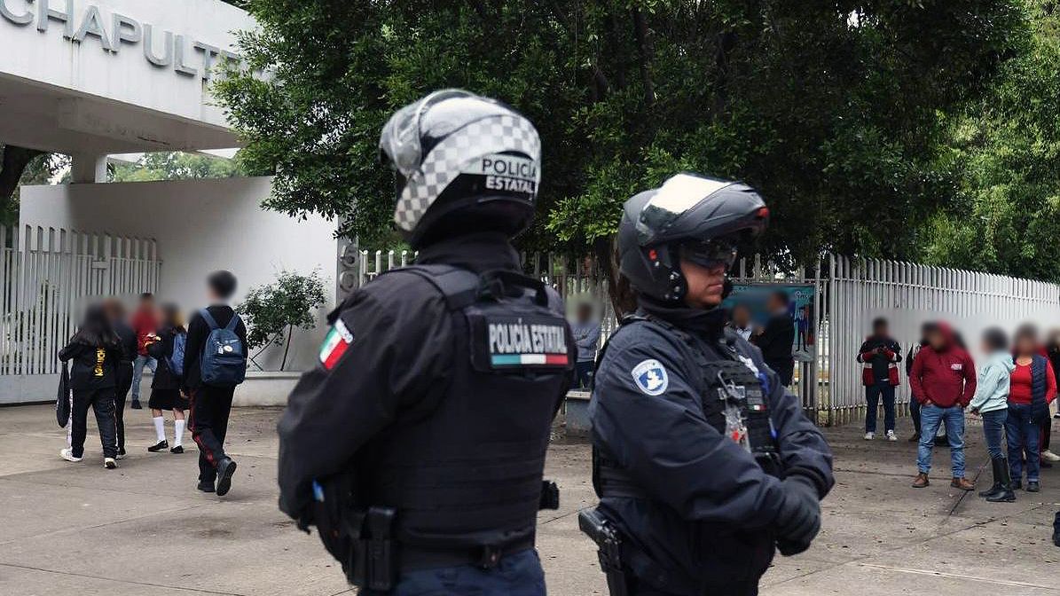 Refuerzan seguridad en escuelas de Puebla por inicio de clases elementos