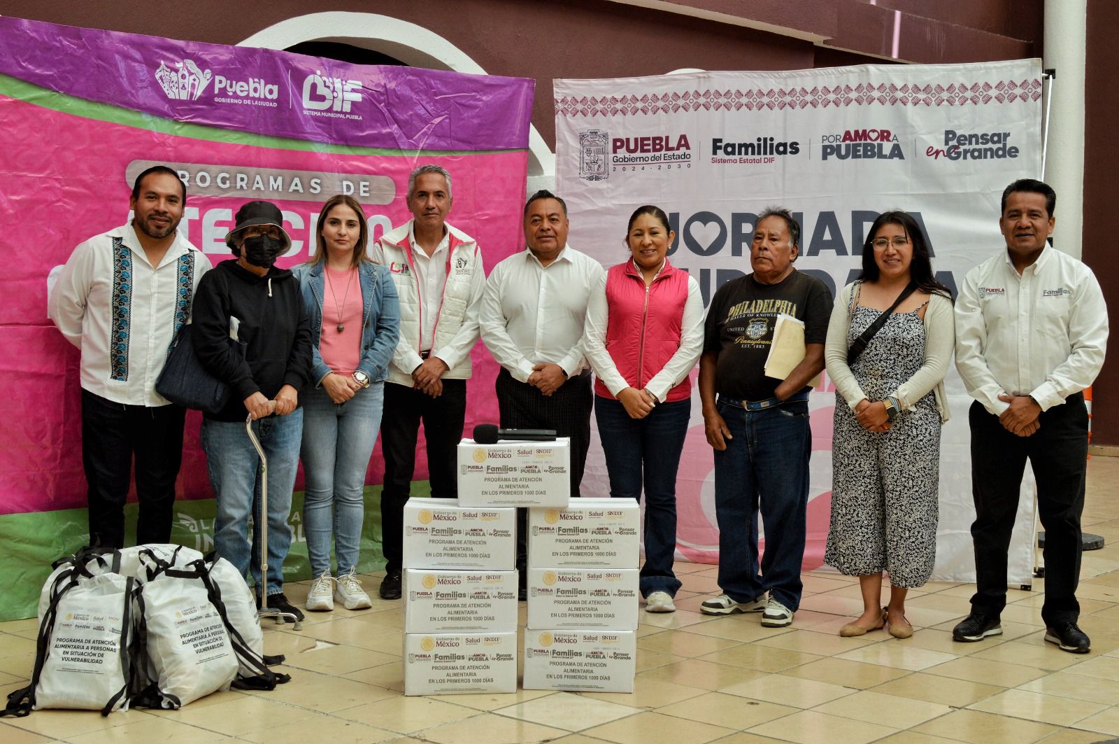 El DIF Puebla Capital entrega más de 10 mil despensas en juntas auxiliares